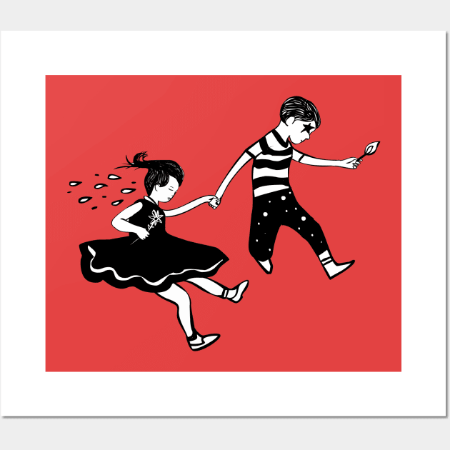 Let's Run Away Together Wall Art by Hello Earthling